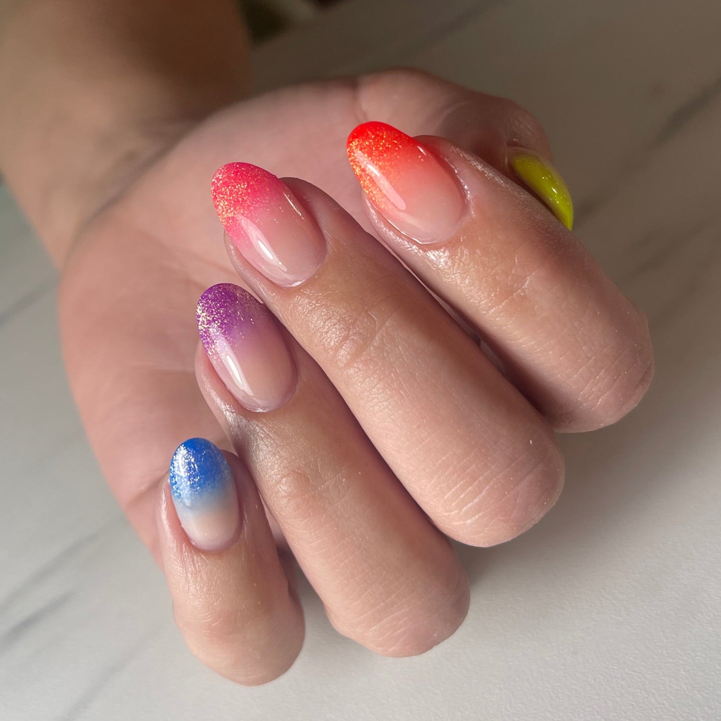 Neon Blue Kleuren acryl poeder
