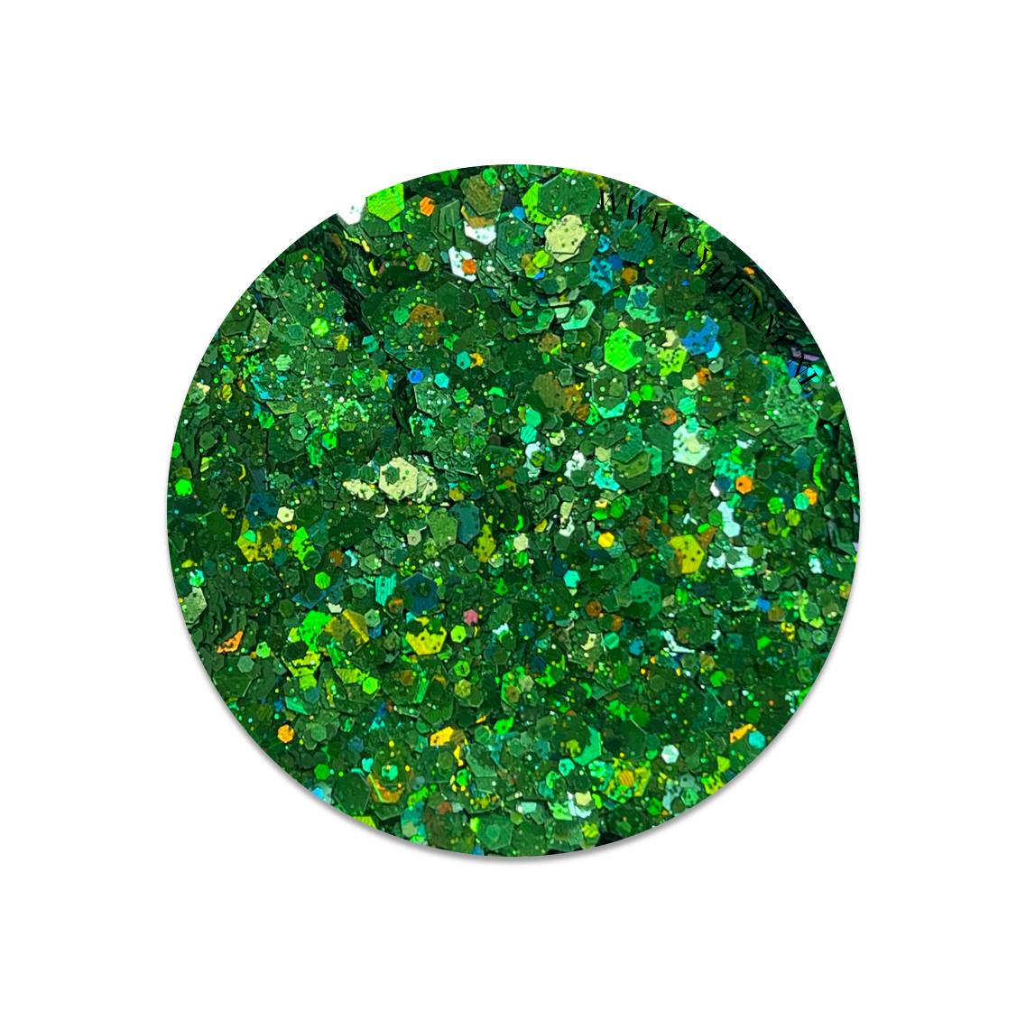 Glitter green