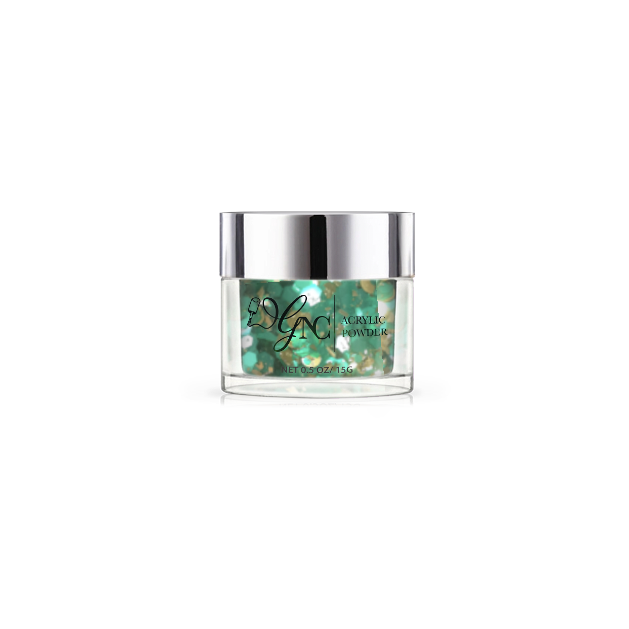 Acryl glitter Party mix green