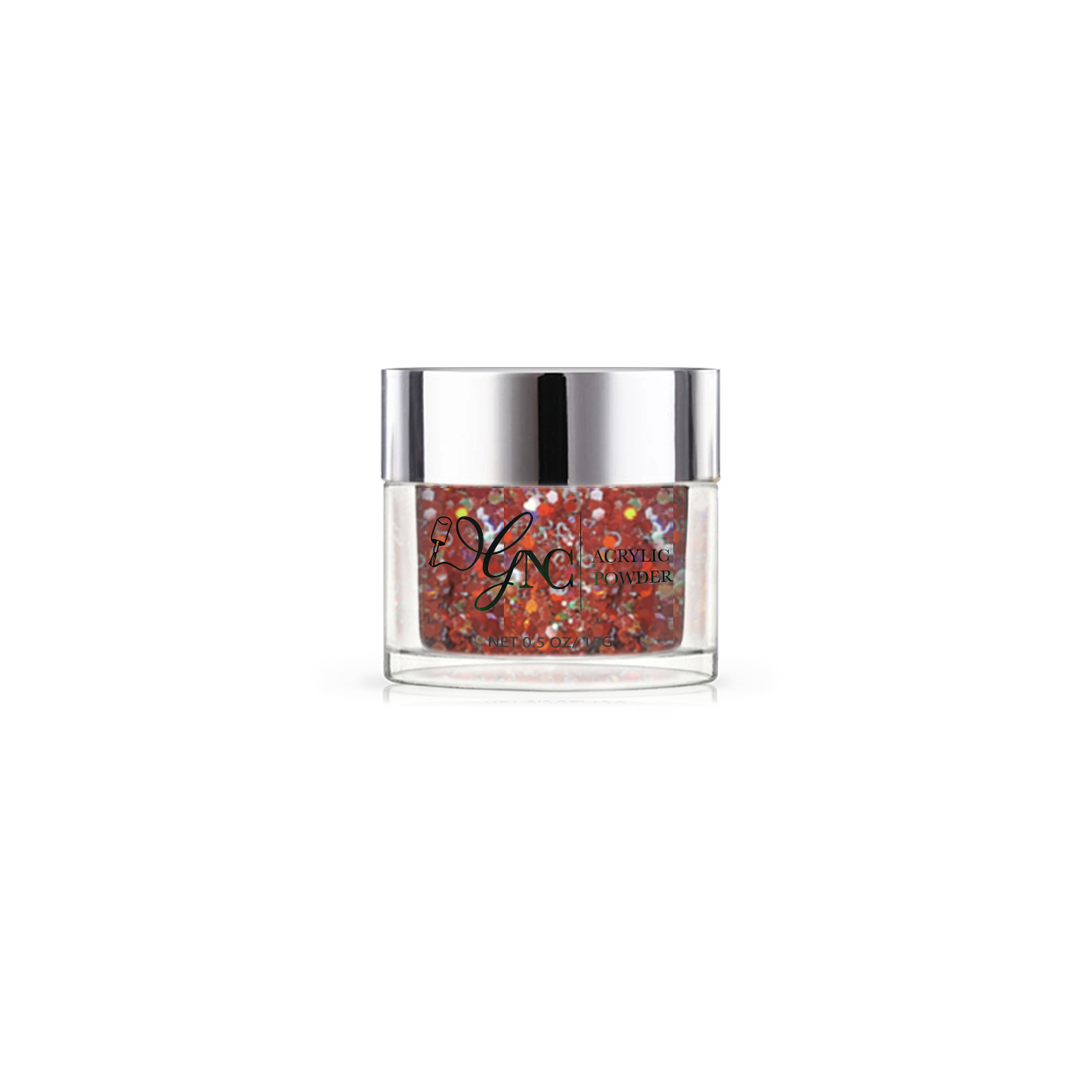 Acryl glitter Red amber